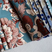 Tecidos florais para sofás Jacquard