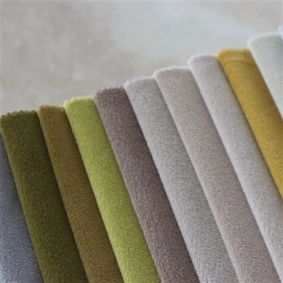 Tecido colorido para móveis de veludo Mosha liso